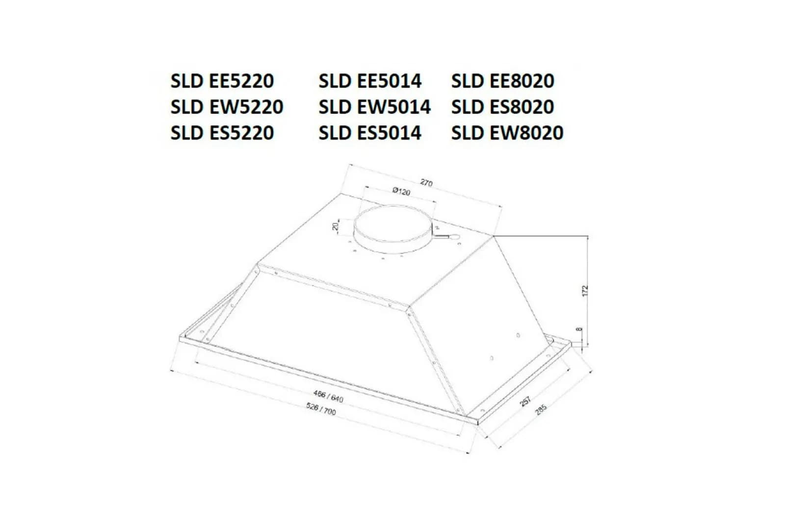 SCHAUB LORENZ вытяжка SLD EE 8020