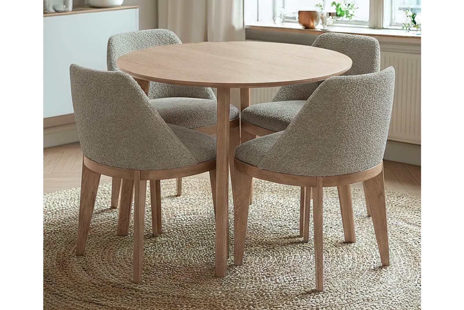 LEVOX IVORY WOOD стол раскладной 90/170 см (дуб беленый)
