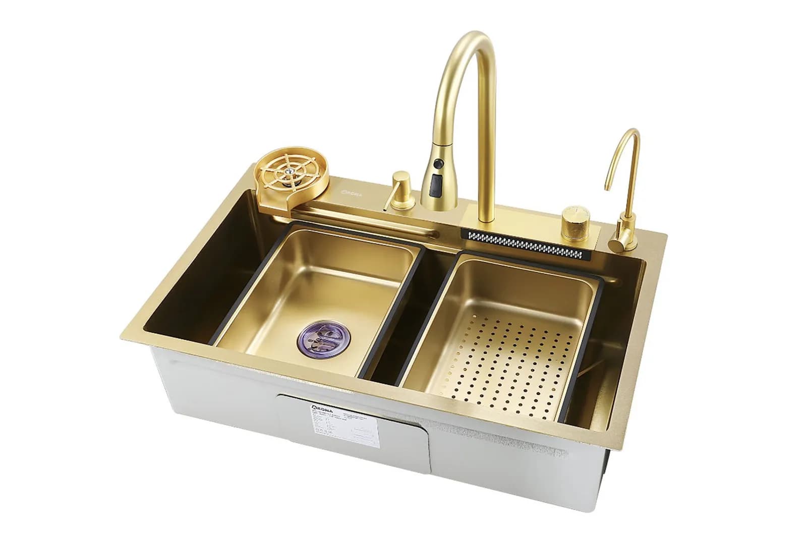 ARONA Кухонная мойка ARS 750.460 SET 3 GOLD