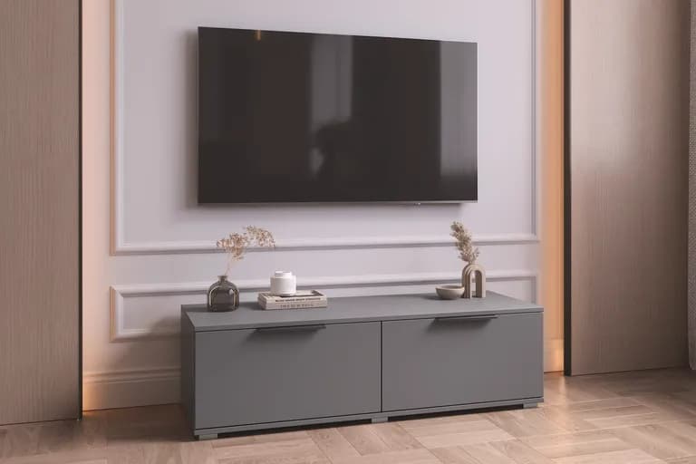 ПРАЙМ тумба 120×35 см (серый графит)