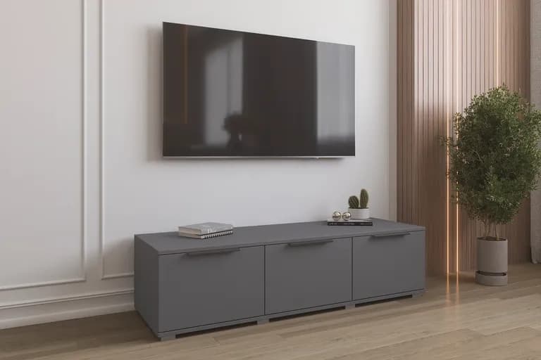 ПРАЙМ тумба 135×35 см (серый графит)