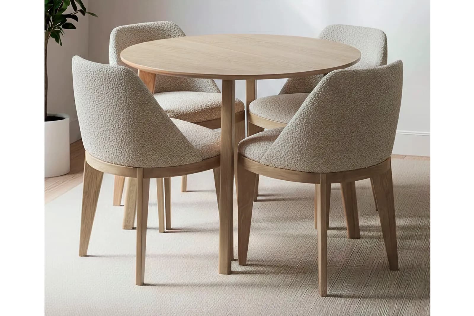LEVOX IVORY WOOD стол раскладной 90/170 см (дуб беленый)